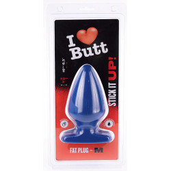 I Love Butt Plug Fat M I Love Butt 14 x 7.5 cm Bleu